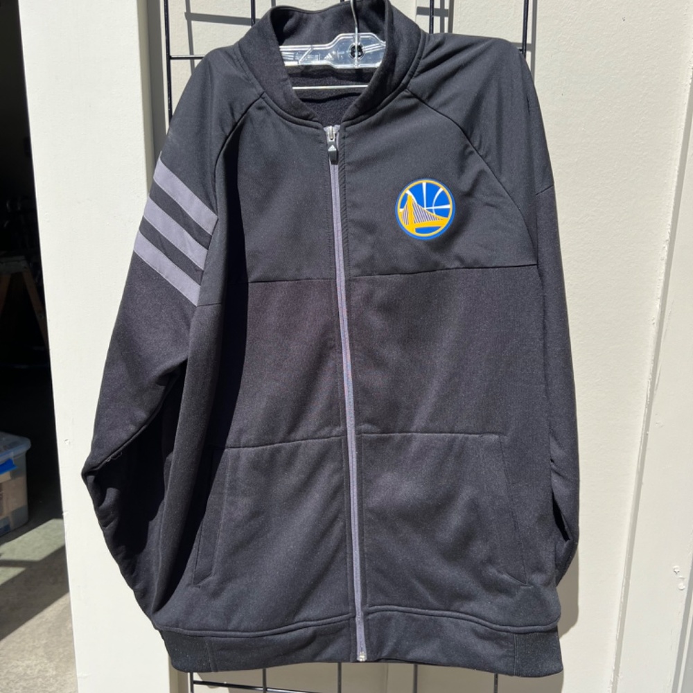 Golden State Warriors Adidas Zip -up Jacket- (Men's L) - Picture 6 of 15